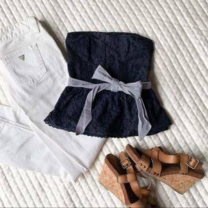 Abercrombie & Fitch XS bustier style strapless top
